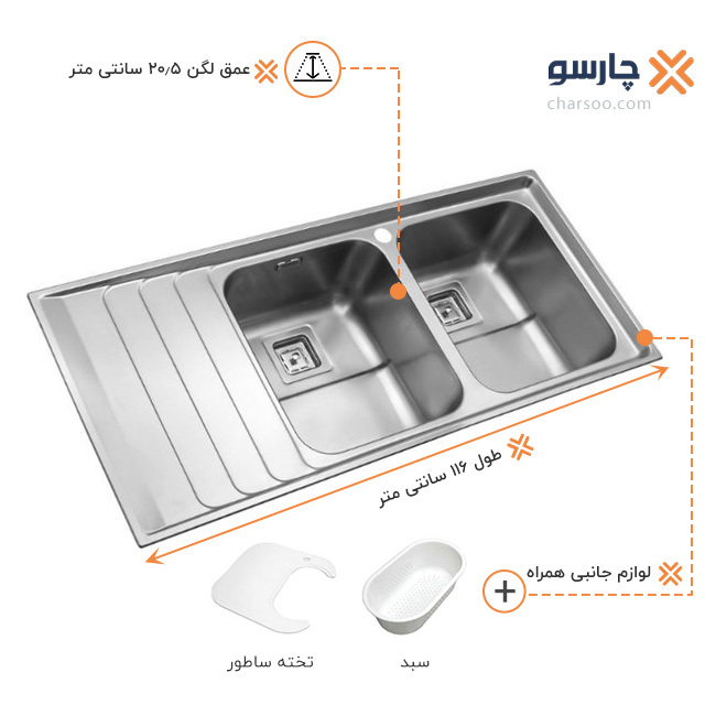 بهترین سینک ظرفشویی توکار