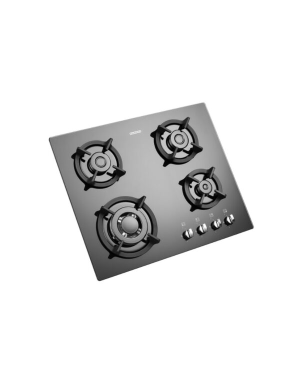 گاز رومیزی چهار شعله شیشه‌ای استیل البرز مدل G 4652