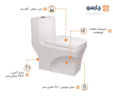 توالت فرنگی مروارید مدل کاتیا