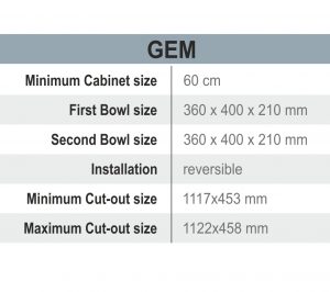سینک گرانیتی دو لگن مکوان مدل GEM