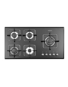 گاز رومیزی پنج شعله شیشه‌ای استیل البرز مدل G 5959 - L&R