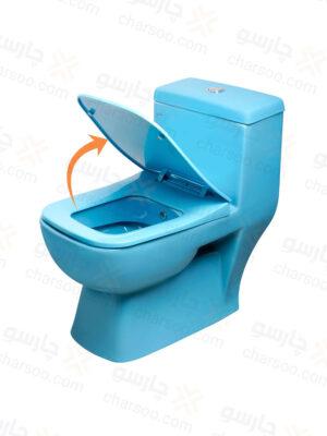 توالت فرنگی گاتریا مدل ساترون آبی
