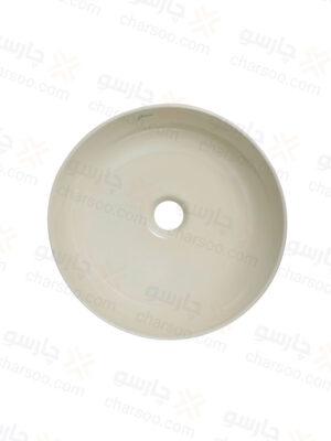 روشویی روکابینتی گاتریا مدل ژوپیتر دایره بدون شیر بژ