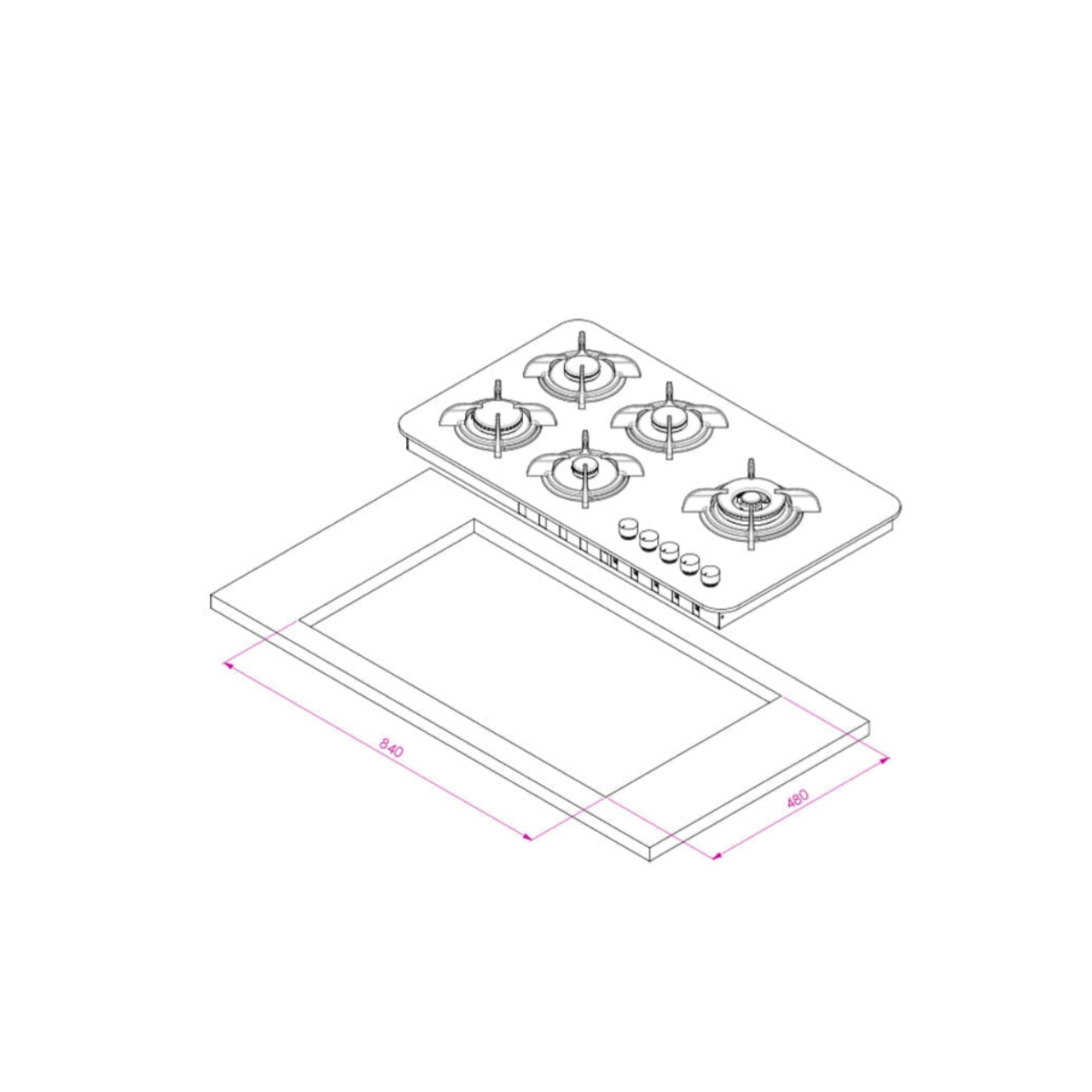 اجاق گاز صفحه ای کن مدل IG8510