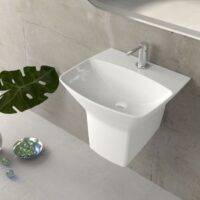 روشویی نیم پایه والهنگ گلسار مدل گاترین