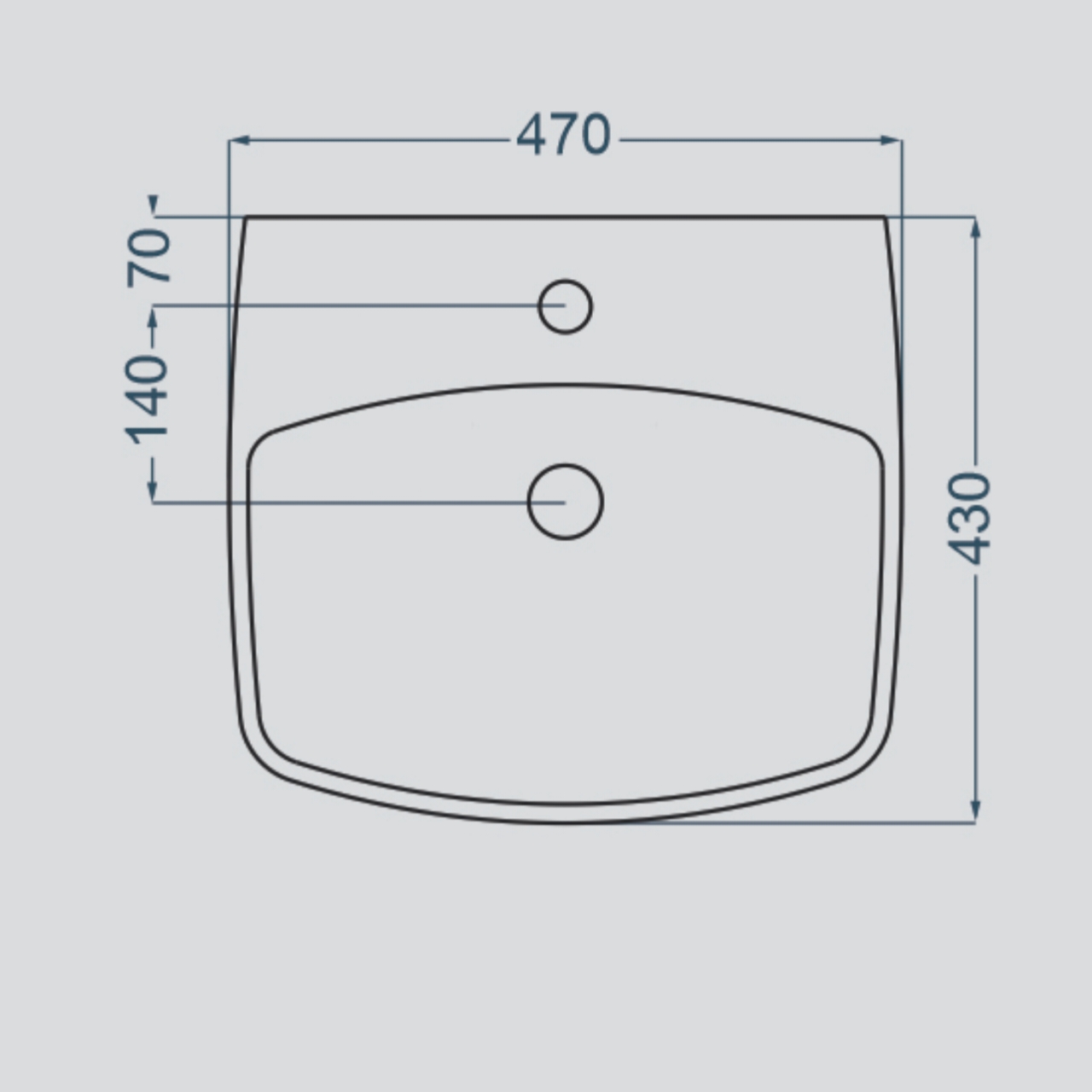 روشویی نیم پایه والهنگ گلسار مدل گاترین