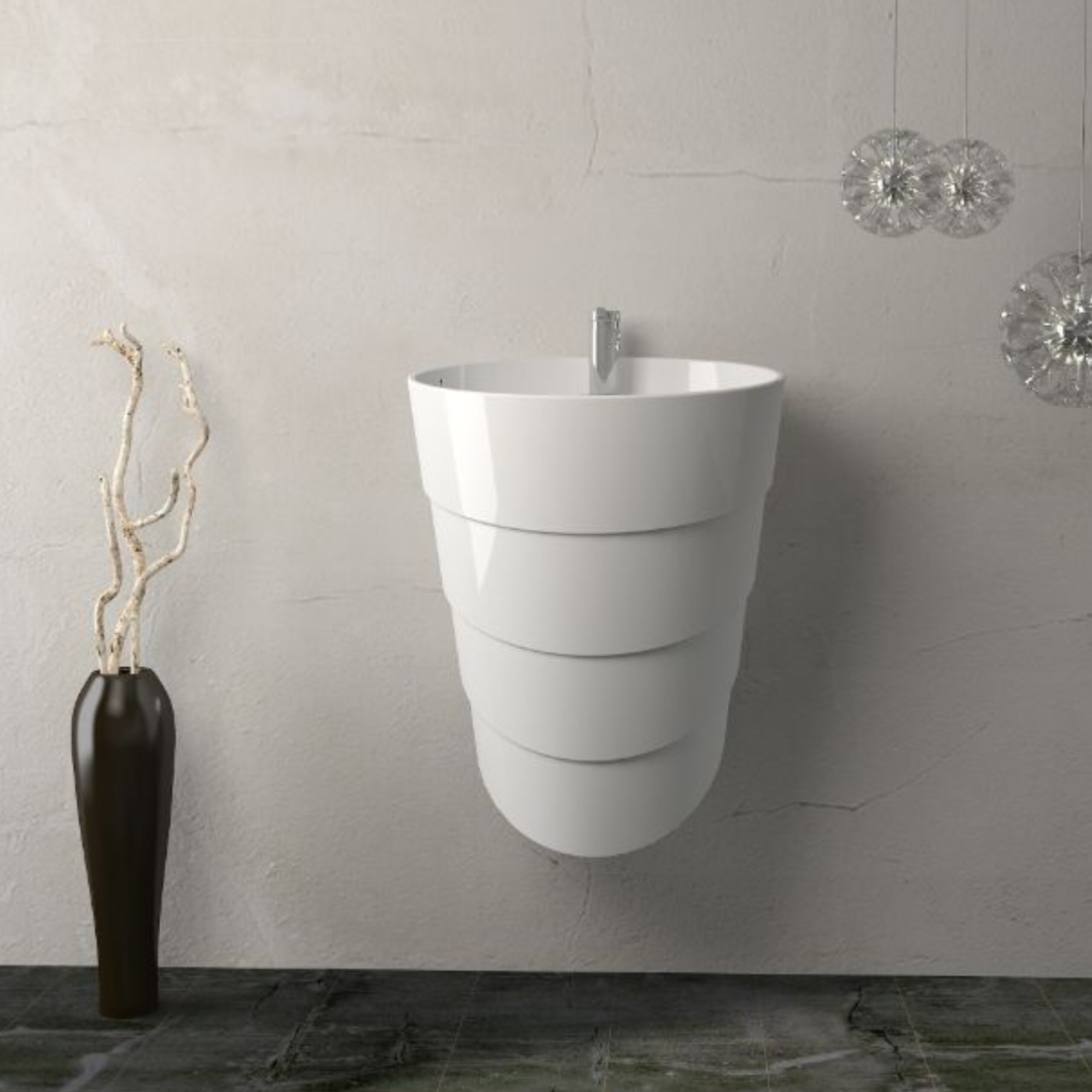 روشویی نیم پایه والهنگ گلسار مدل وینر