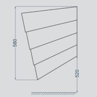 روشویی نیم پایه والهنگ گلسار مدل وینر