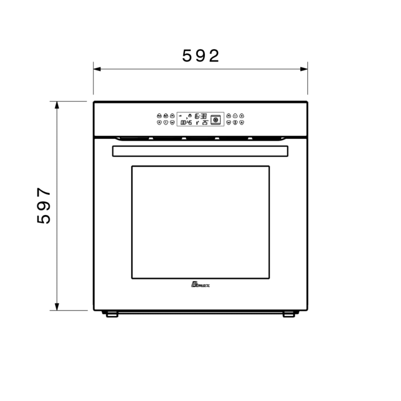 فر توکار برقی بیمکث مدل MF-0021 سفید