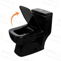 توالت فرنگی گاتریا مدل ساترون مشکی