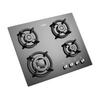 اجاق گاز صفحه ای شیشه‌ای استیل البرز مدل G 4652 با قطعات ایرانی