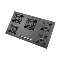 اجاق گاز صفحه ای شیشه‌ای استیل البرز مدل G 5908 با قطعات ایتالیایی