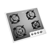 اجاق گاز صفحه ای شیشه‌ای استیل البرز مدل G 4652S با قطعات ایرانی