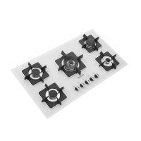 اجاق گاز صفحه ای شیشه ای سفید استیل البرز مدل g5910 w