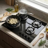 اجاق گاز صفحه ای شیشه ای اخوان مدل GI-146