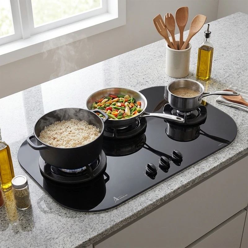 اجاق گاز صفحه ای شیشه ای اخوان مدل GI-97