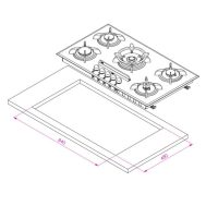 اجاق گاز صفحه ای کن مدل IG8503