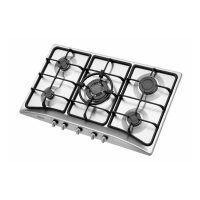 اجاق گاز صفحه ای استیل البرز مدل S 5956