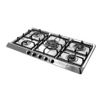 اجاق گاز صفحه ای استیل اخوان مدل V-5 ونوس