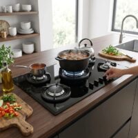 اجاق گاز صفحه ای شیشه‌ای اخوان مدل V-14 ونوس
