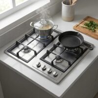 اجاق گاز صفحه ای استیل اخوان مدل V-27 ونوس