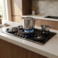 اجاق گاز صفحه ای شیشه‌ای اخوان مدل V-8 ونوس