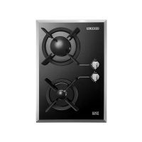 اجاق گاز صفحه ای شیشه‌ای استیل البرز مدل G 2302