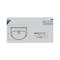روشویی روکابینتی گلسار مدل تولیپ