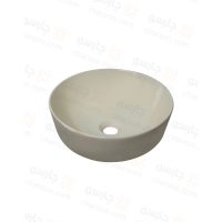 روشویی روکابینتی گاتریا مدل ژوپیتر دایره بدون شیر بژ