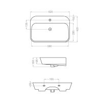 روشویی روکابینتی گلسار مدل گریس