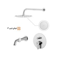 شیرآلات توکار درخشان سری آلفا کروم