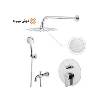 شیرآلات توکار درخشان سری آلفا کروم