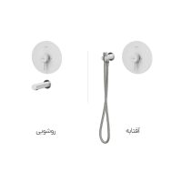 شیرآلات توکار کسری سری کوئین گرد Queen (Round)