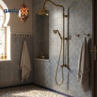 علم دوش دو کاره (یونیورست) قهرمان مدل آنتیک طلایی مات