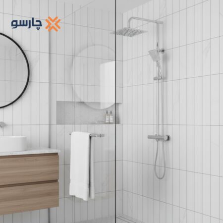 علم دوش دوکاره (یونیورست) کسری مدل دیبا کروم مات