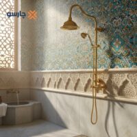 علم دوش دوکاره (یونیورست) کسری مدل سورنا طلایی شیپوری
