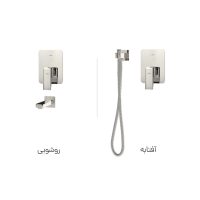 شیرآلات توکار کسری سری دامون فلت Damoon (Rectangle)