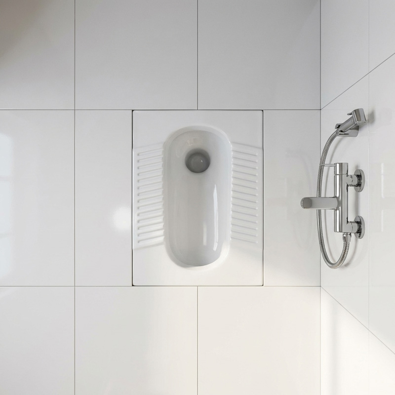 توالت گاتریا مدل تیتان خط دار ریم بسته