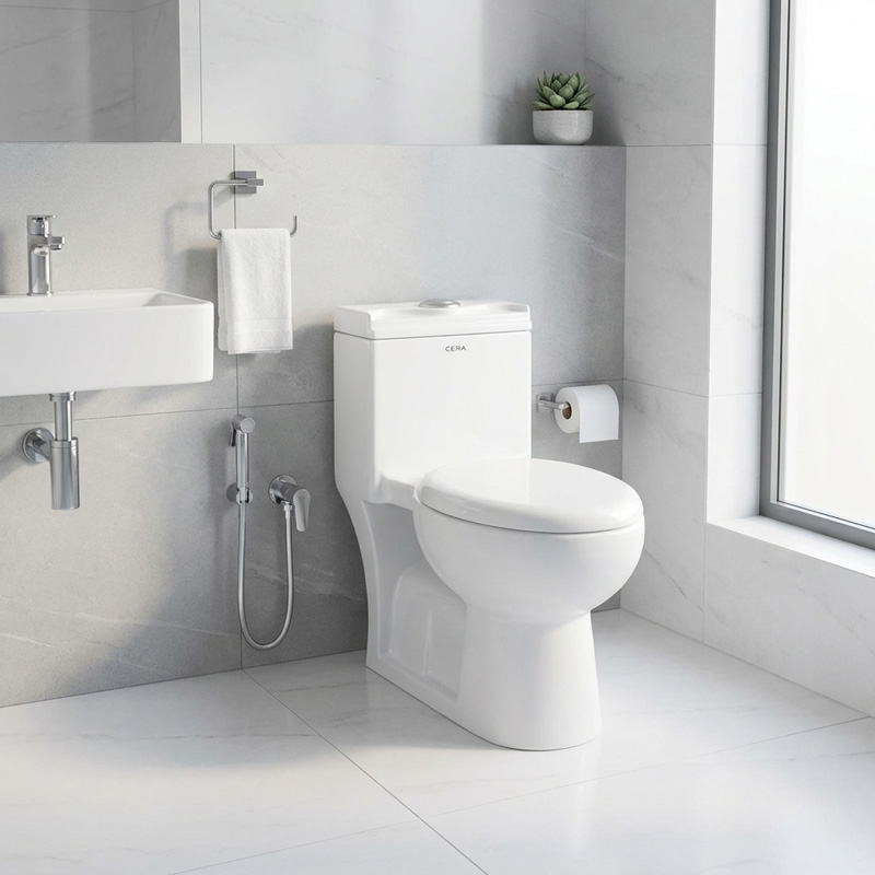 توالت فرنگی یک تکه چینی کرد مدل لوییزا Luisa