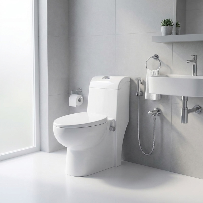 توالت فرنگی یک تکه چینی کرد مدل والریا Valeria