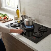 اجاق گاز صفحه ای اخوان مدل GI-24-T تایمردار