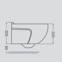 توالت فرنگی والهنگ گلسار مدل پلاتوس