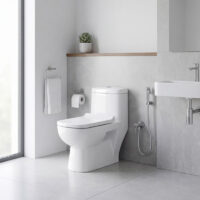 توالت فرنگی گاتریا مدل ژوپیتر سفید