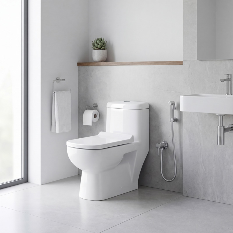 توالت فرنگی گاتریا مدل ژوپیتر سفید