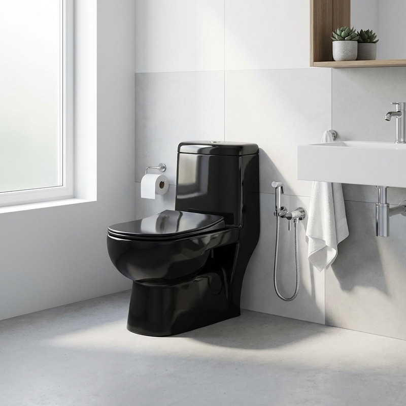 توالت فرنگی گاتریا مدل ژوپیتر مشکی