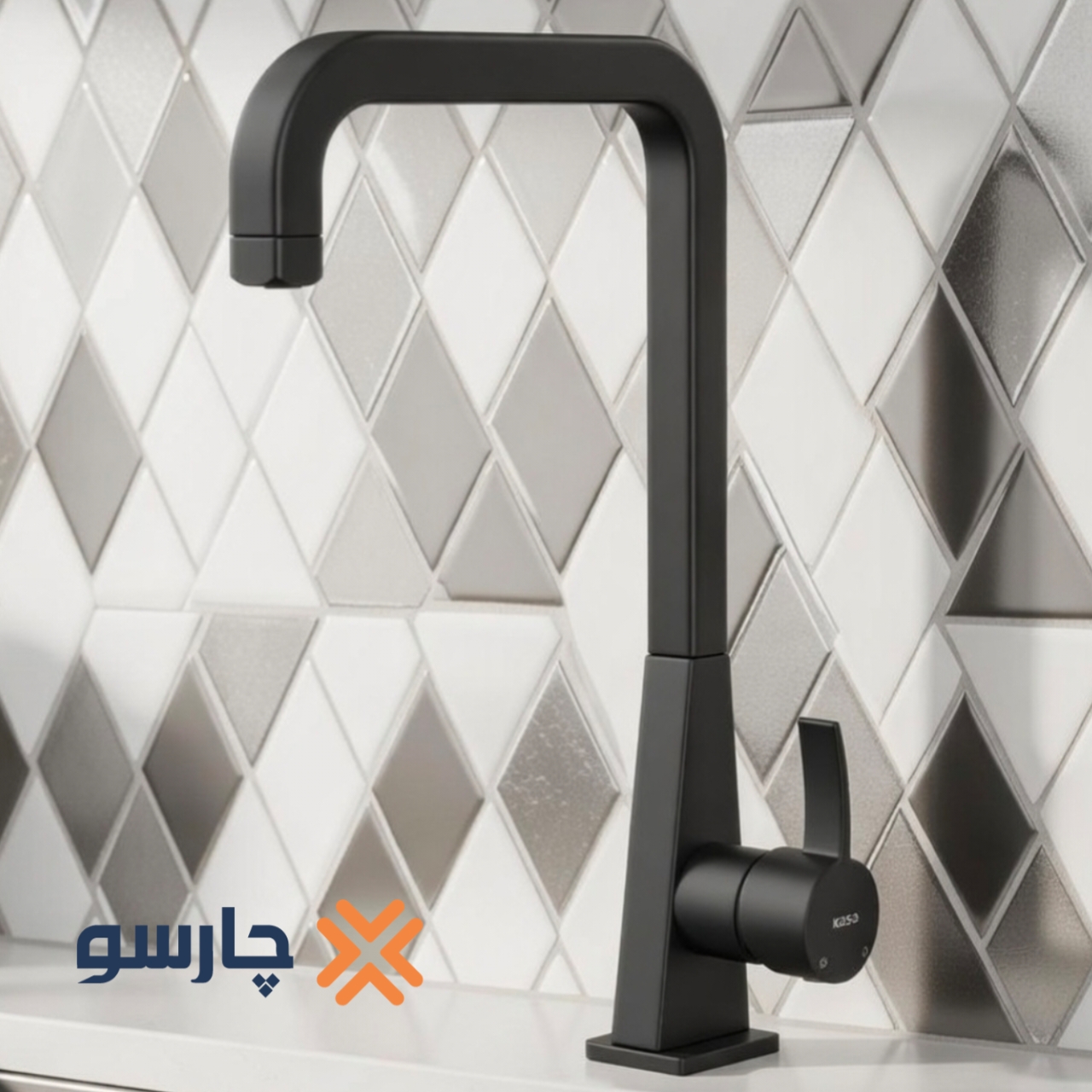 شیر ظرفشویی کسری مدل فیروزه (فیورنزو) مشکی