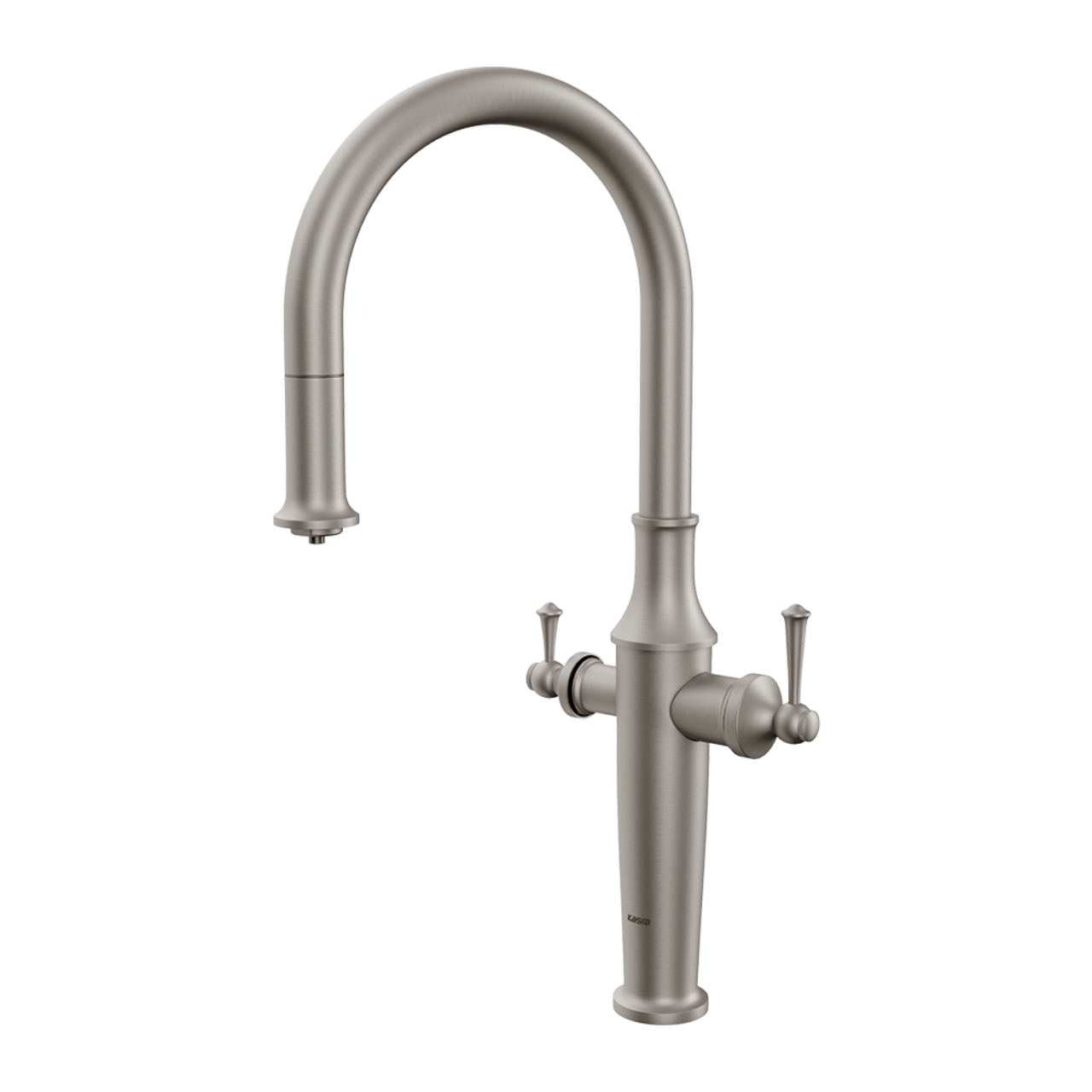 شیر ظرفشویی شاوری دومنظوره کسری مدل اسپوزا کروم مات