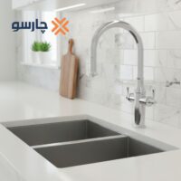 شیر ظرفشویی شاوری دومنظوره کسری مدل اسپوزا