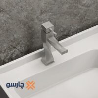 شیر روشویی کسری مدل فیلادلفیا کروم مات
