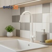 شیر ظرفشویی شاوری کسری مدل هما سفید